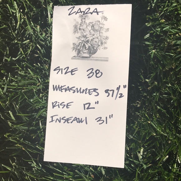 Zara jeans , butter tan yellow - Picture 2 of 5